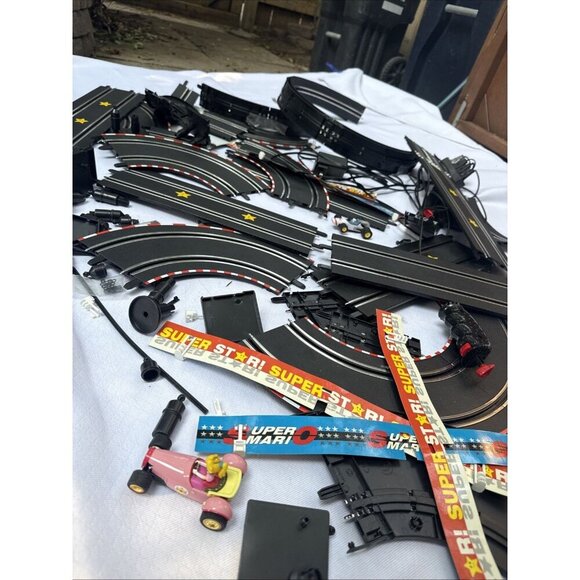 Vintage First Mario Kart Slot Car track, controllers and cars. Works! - Picture 1 of 6